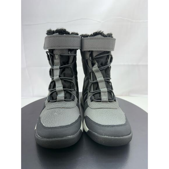 Merrell Snow Crush 2.0 Jr Kids Size 13 Waterproof Insulated Boots Gray Black - Picture 2 of 8